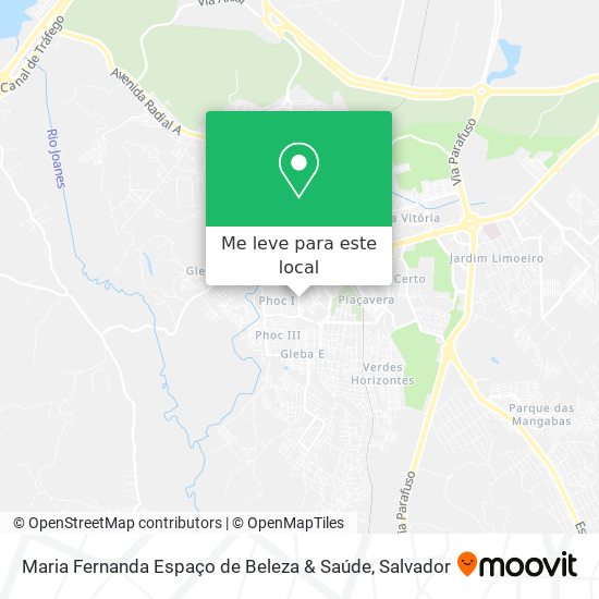 Maria Fernanda Espaço de Beleza & Saúde mapa