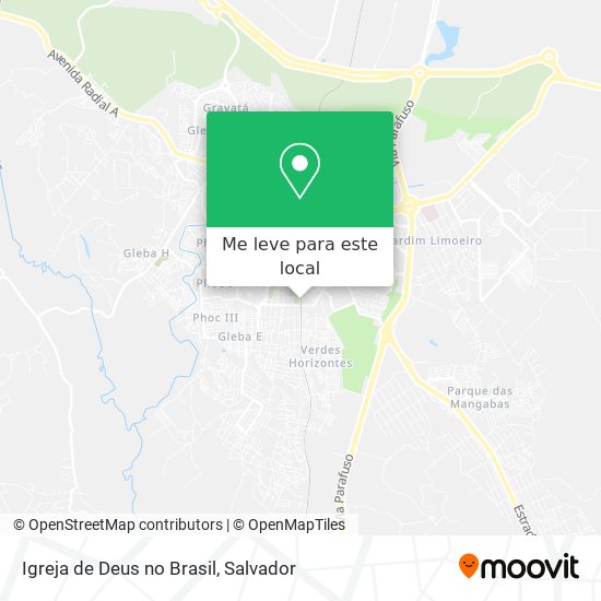 Igreja de Deus no Brasil mapa