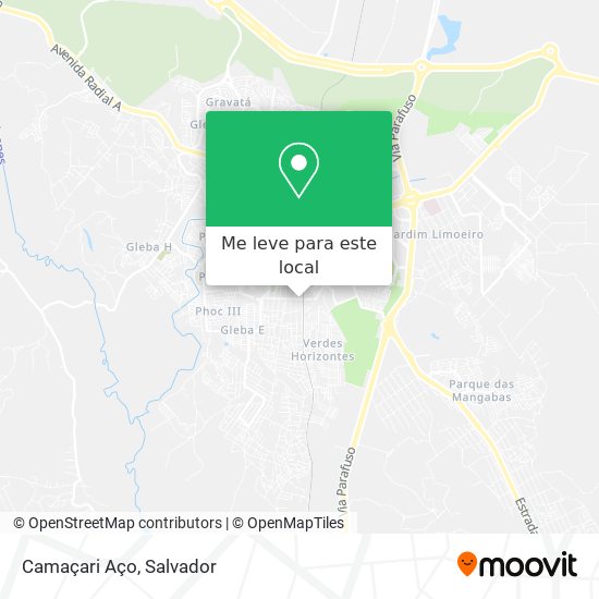 Camaçari Aço mapa