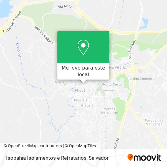 Isobahia Isolamentos e Refratarios mapa