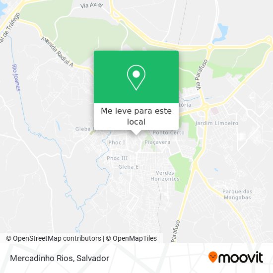Mercadinho Rios mapa