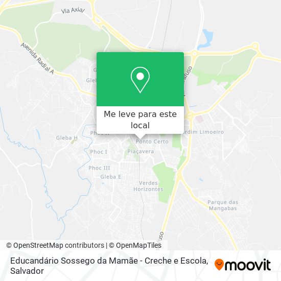 Educandário Sossego da Mamãe - Creche e Escola mapa