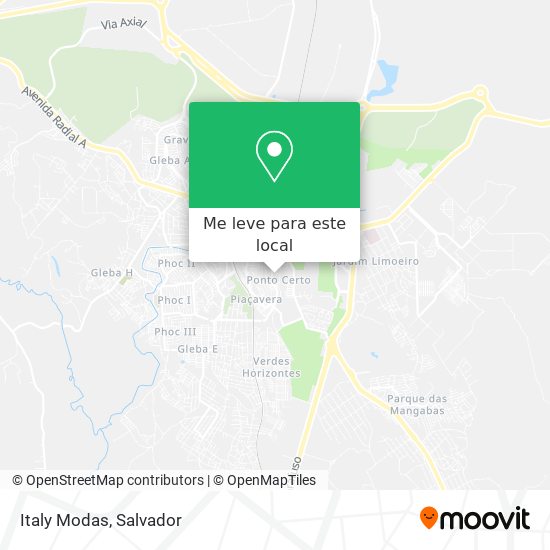Italy Modas mapa