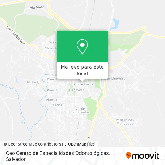 Ceo Centro de Especialidades Odontológicas mapa