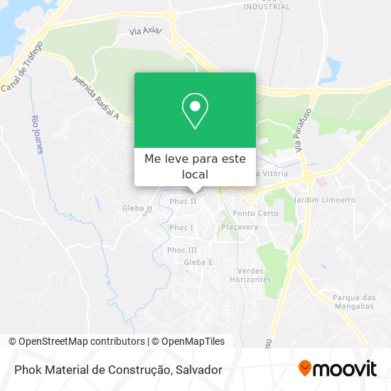 Phok Material de Construção mapa