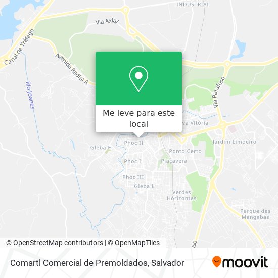 Comartl Comercial de Premoldados mapa