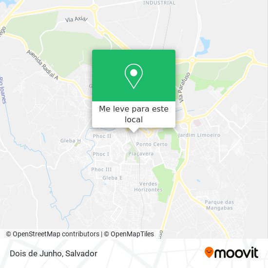 Dois de Junho mapa