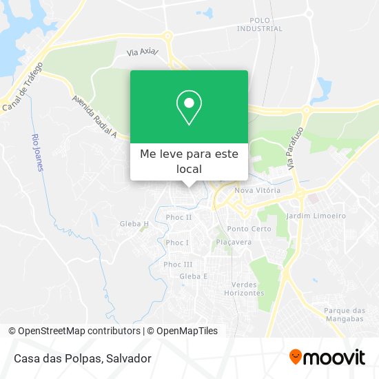 Casa das Polpas mapa