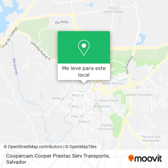 Coopercam Cooper Prestac Serv Transporte mapa