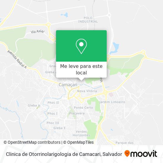 Clinica de Otorrinolarigologia de Camacari mapa