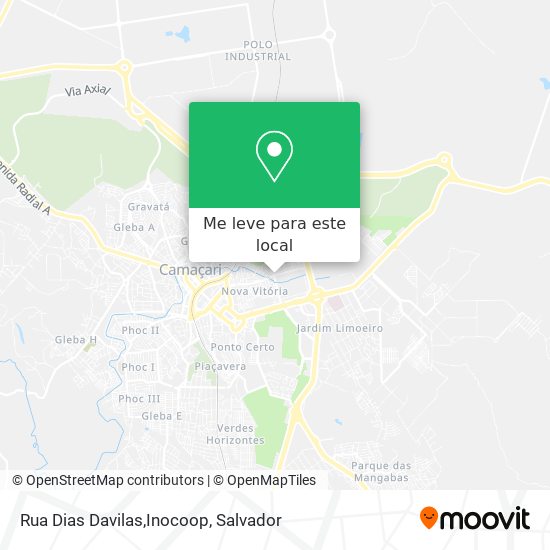 Rua Dias Davilas,Inocoop mapa