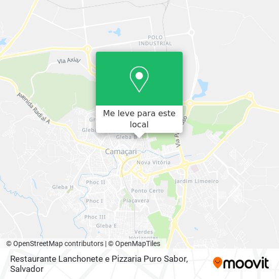 Restaurante Lanchonete e Pizzaria Puro Sabor mapa