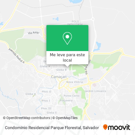 Condomínio Residencial Parque Florestal mapa