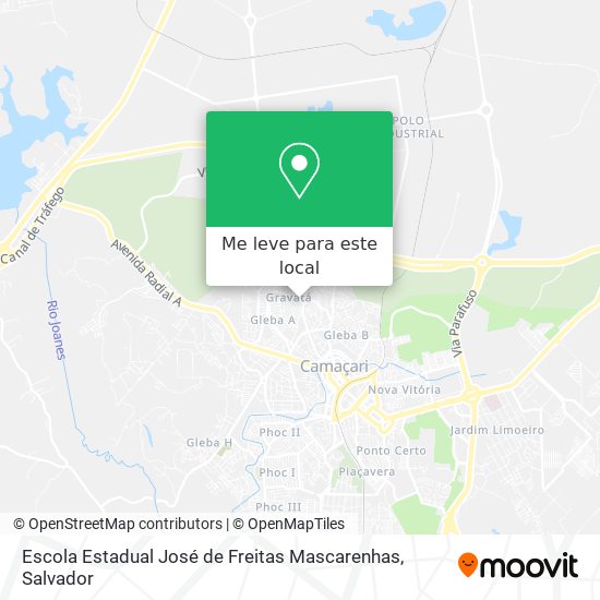 Escola Estadual José de Freitas Mascarenhas mapa