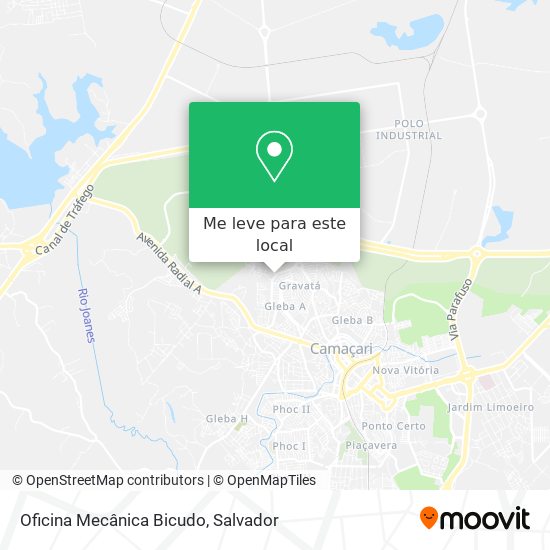 Oficina Mecânica Bicudo mapa