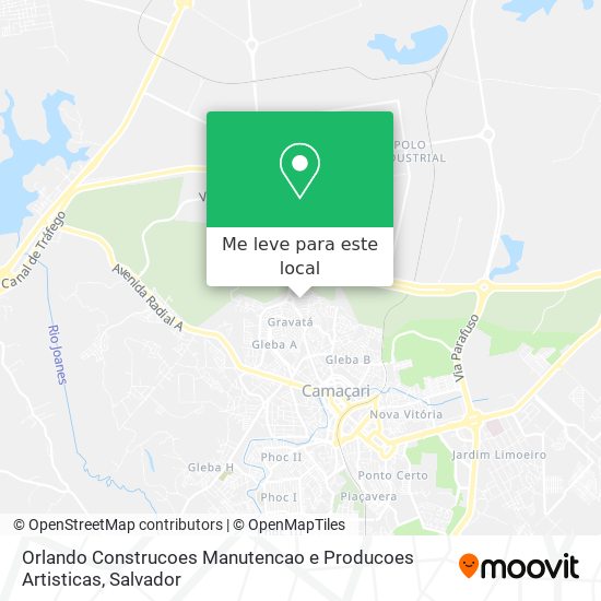 Orlando Construcoes Manutencao e Producoes Artisticas mapa