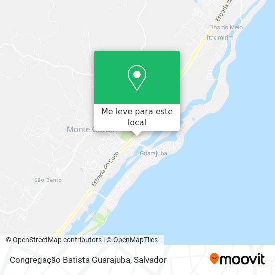 Congregação Batista Guarajuba mapa