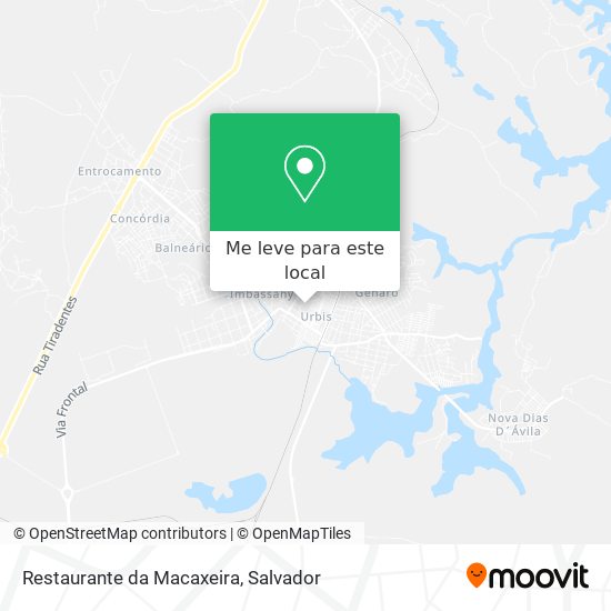 Restaurante da Macaxeira mapa