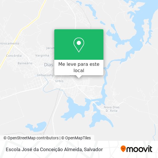 Escola José da Conceição Almeida mapa