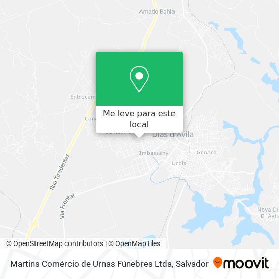 Martins Comércio de Urnas Fúnebres Ltda mapa