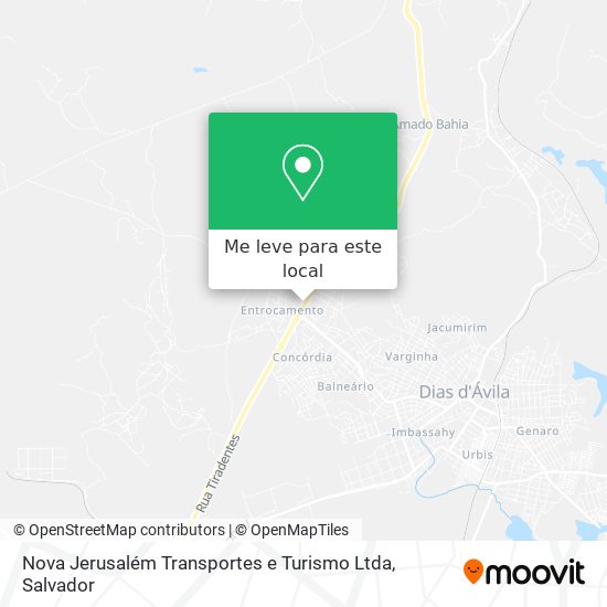 Nova Jerusalém Transportes e Turismo Ltda mapa