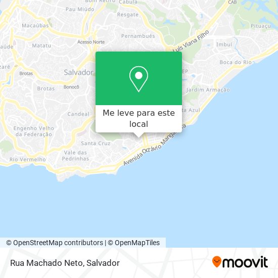 Rua Machado Neto mapa