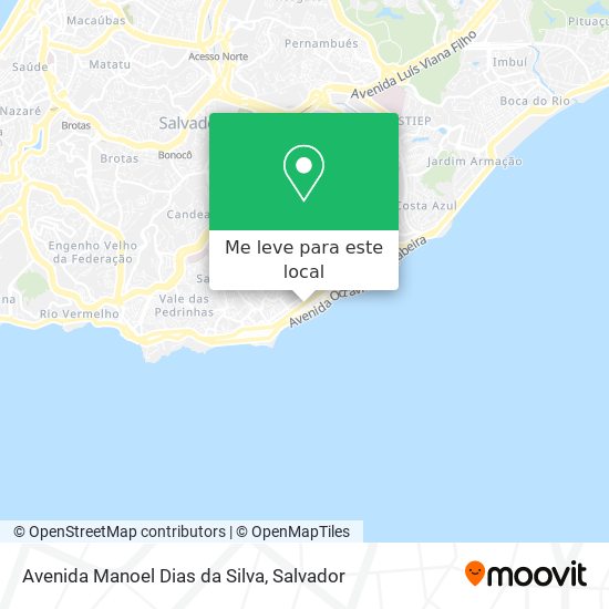 Avenida Manoel Dias da Silva mapa