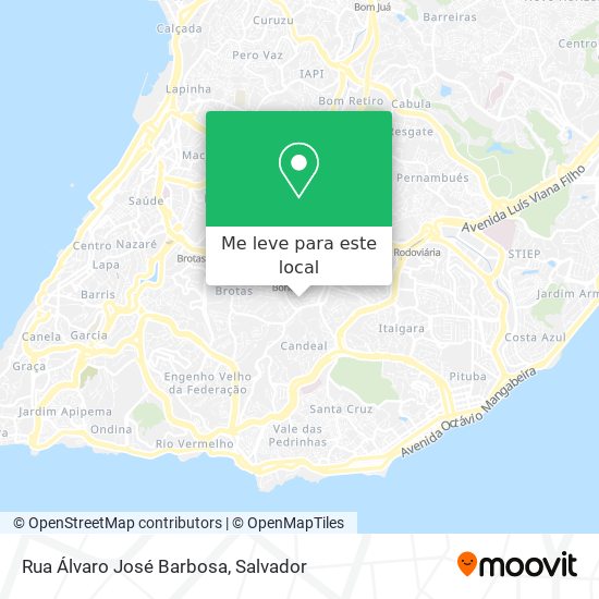 Rua Álvaro José Barbosa mapa