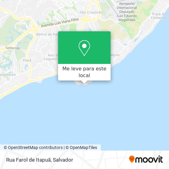 Rua Farol de Itapuã mapa