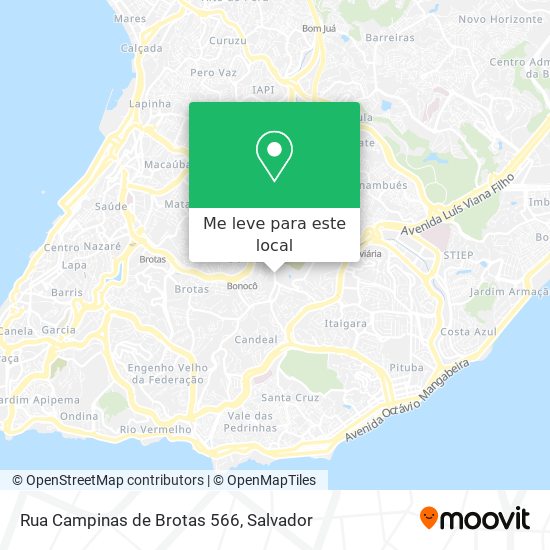 Rua Campinas de Brotas 566 mapa