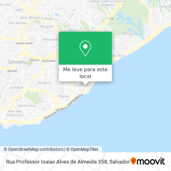Rua Professor Isaías Alves de Almeida 358 mapa