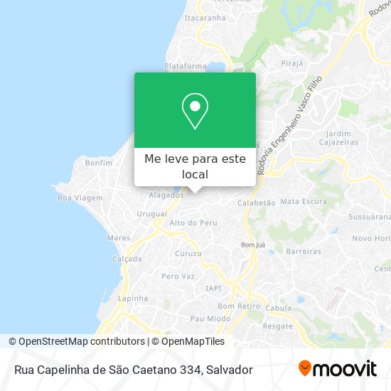 Rua Capelinha de São Caetano 334 mapa