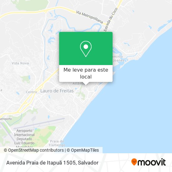 Avenida Praia de Itapuã 1505 mapa