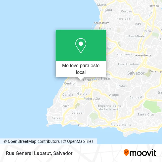 Rua General Labatut mapa