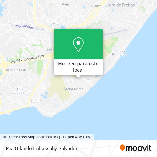 Rua Orlando Imbassahy mapa
