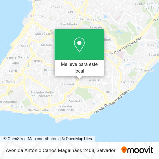 Avenida Antônio Carlos Magalhães 2408 mapa