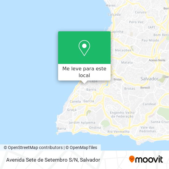 Avenida Sete de Setembro S/N mapa