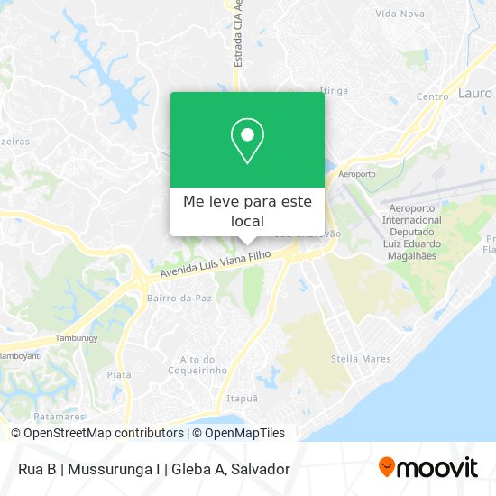 Rua B | Mussurunga I | Gleba A mapa