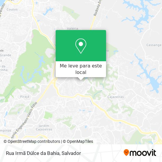 Rua Irmã Dúlce da Bahia mapa
