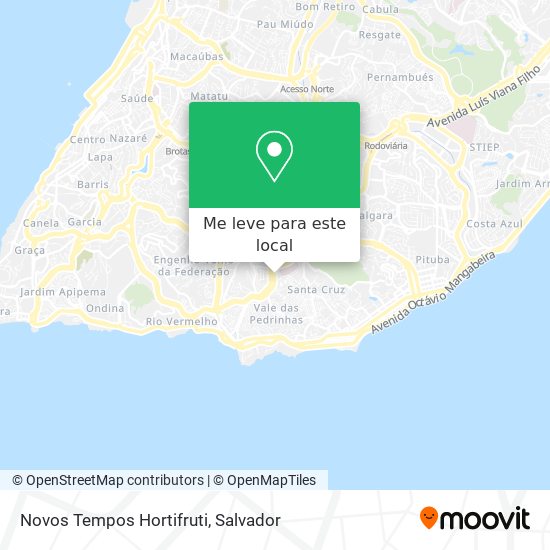 Novos Tempos Hortifruti mapa
