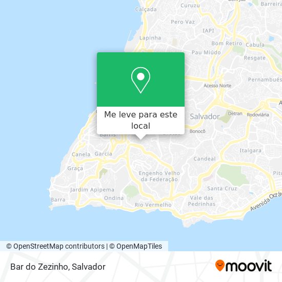 Bar do Zezinho mapa