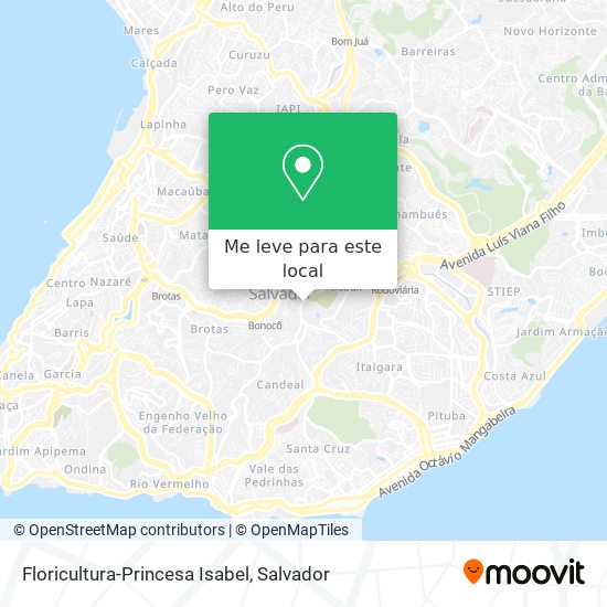 Floricultura-Princesa Isabel mapa