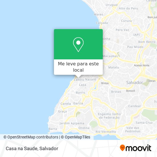 Casa na Saude mapa