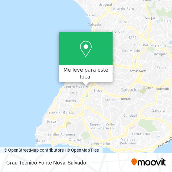 Grau Tecnico Fonte Nova mapa