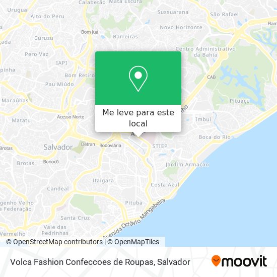 Volca Fashion Confeccoes de Roupas mapa