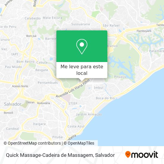 Quick Massage-Cadeira de Massagem mapa