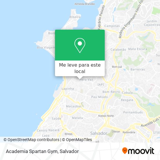 Academia Spartan Gym mapa