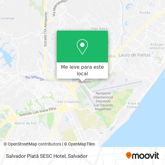 Salvador Piatã SESC Hotel mapa