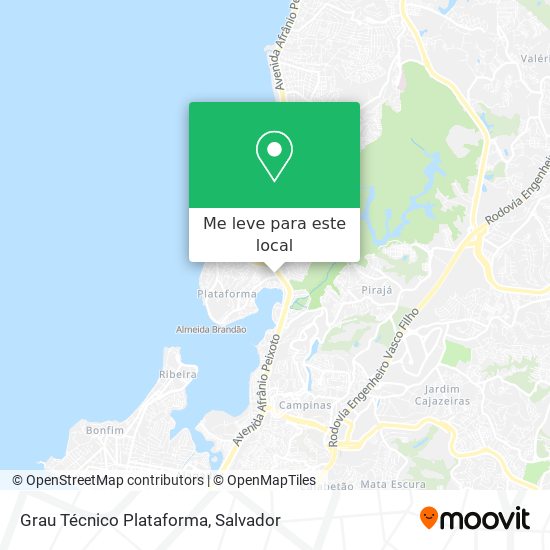 Grau Técnico Plataforma mapa