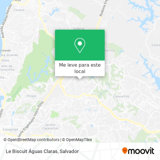 Le Biscuit Águas Claras mapa